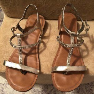 Kelly & Katie Phoenix gold gladiator sandal